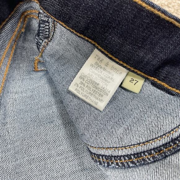 NEW Rag Bone Women Jeans Size 27 Denim 10 Inch Skinny High Rise 31" Inseam 51-21 - Picture 7 of 10